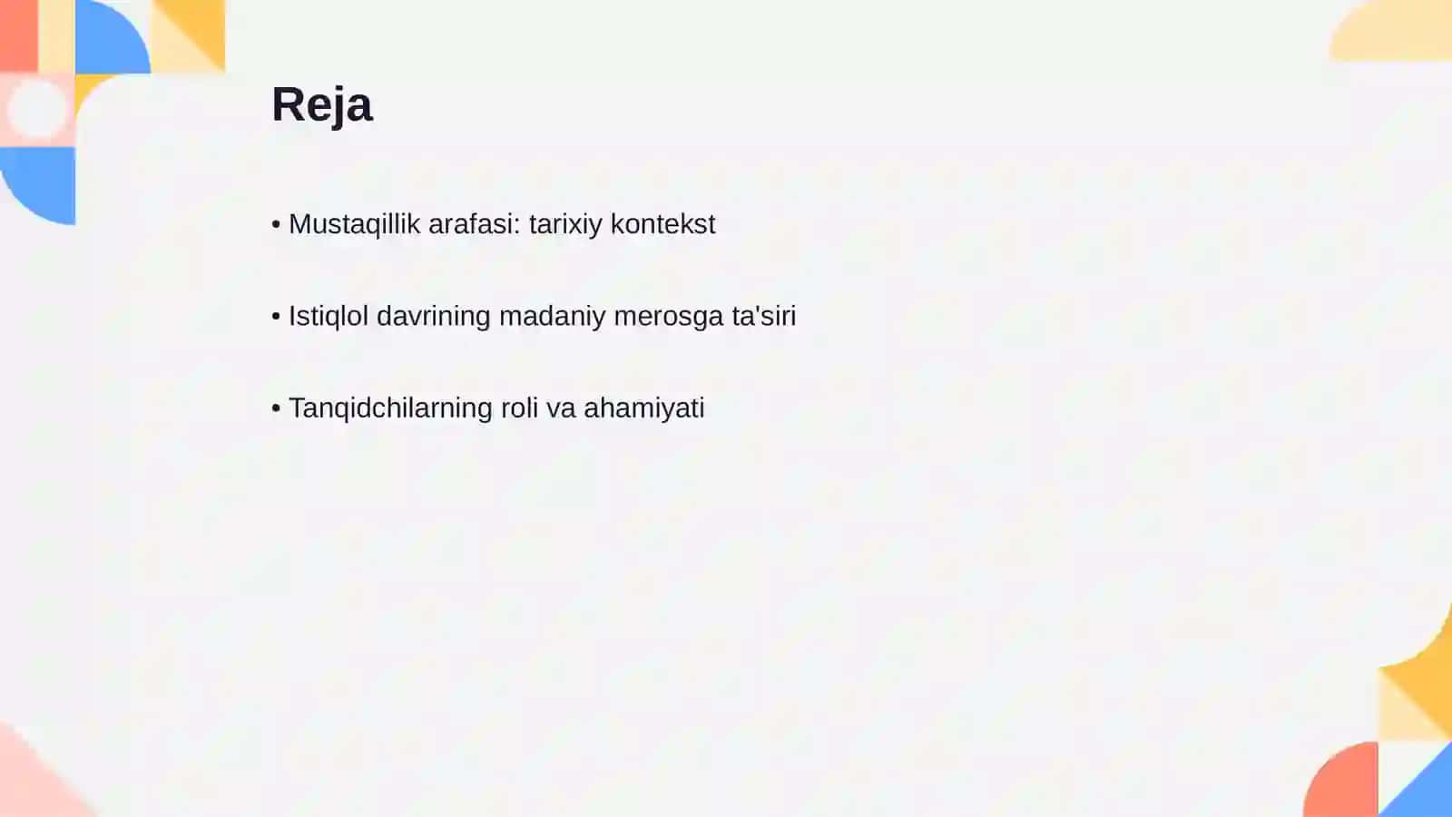 Mustaqillik arafasi va istiqlol davri tanqidchiligining yetakchi tamoyillari:madaniy merosga yangicha munosabat 2