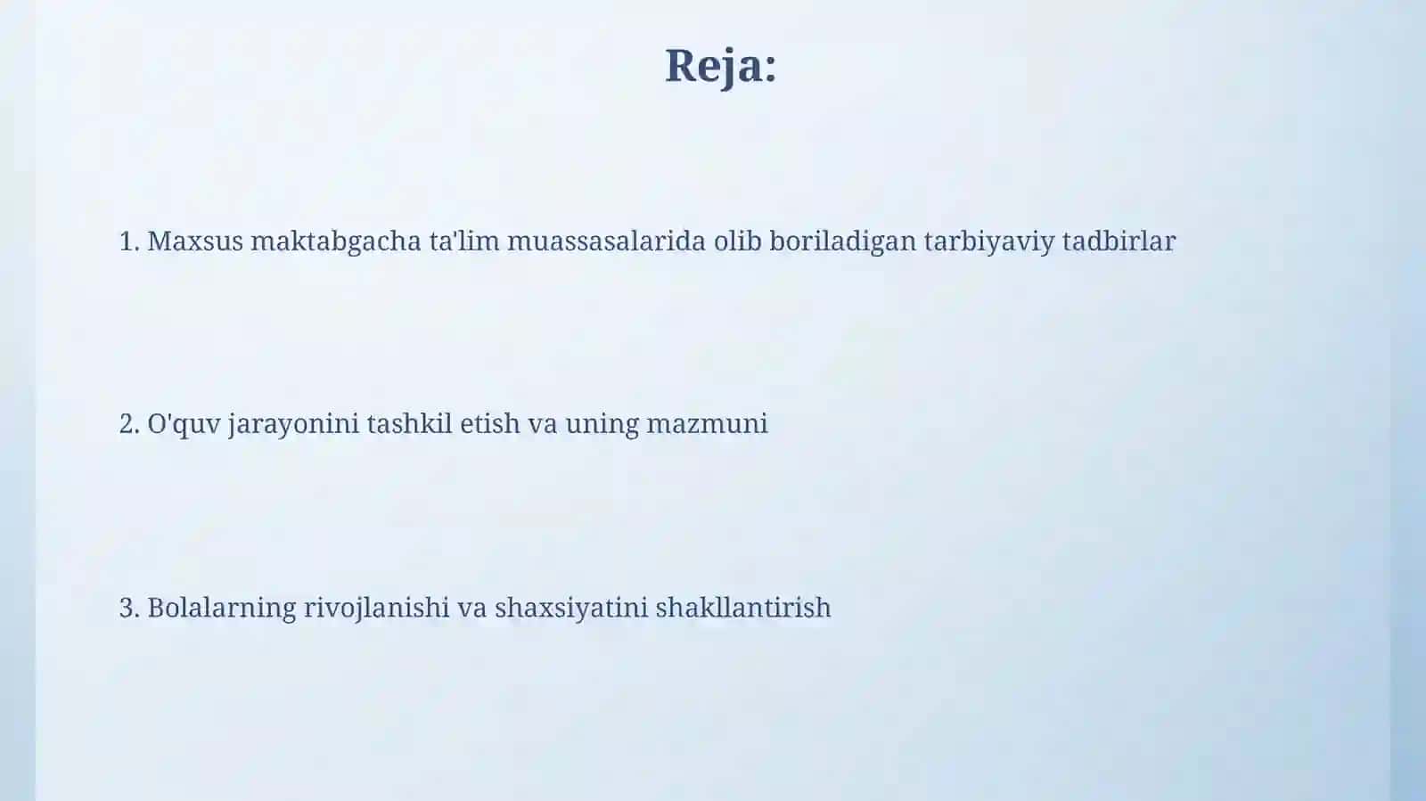 Maxsus maktabgacha talim muassasasida olib boriladigan talim tarbiya iahlari 2
