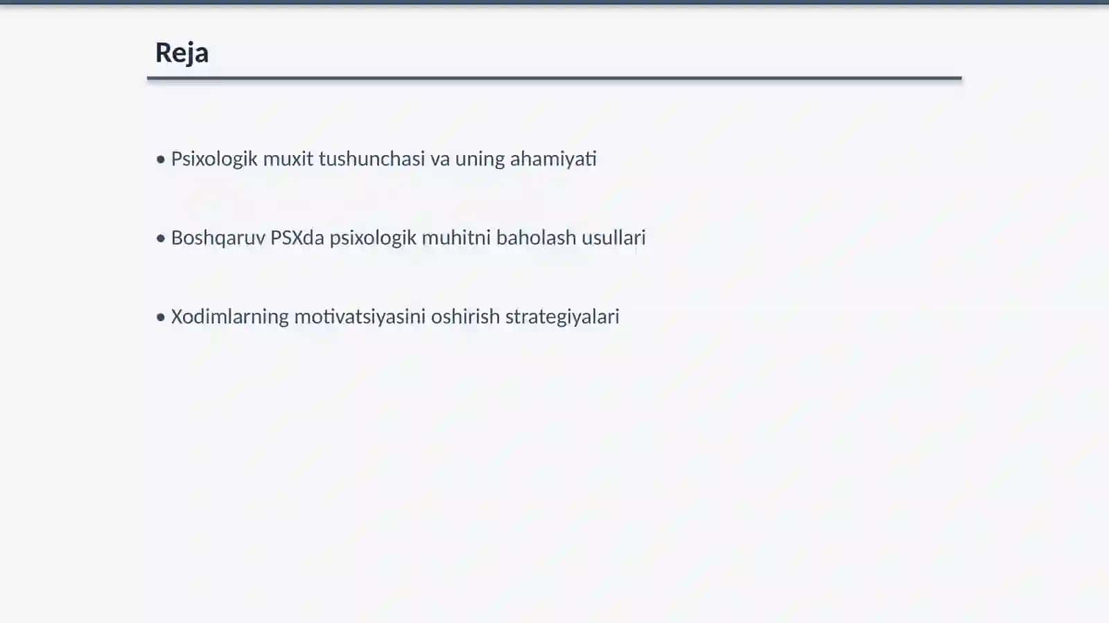 Boshqaruv PSXda personal xodimlarning psixologik muxitni yaxshilashning usullari va qoidalari 2