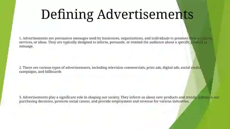 Role Of Advertisements In Society 2