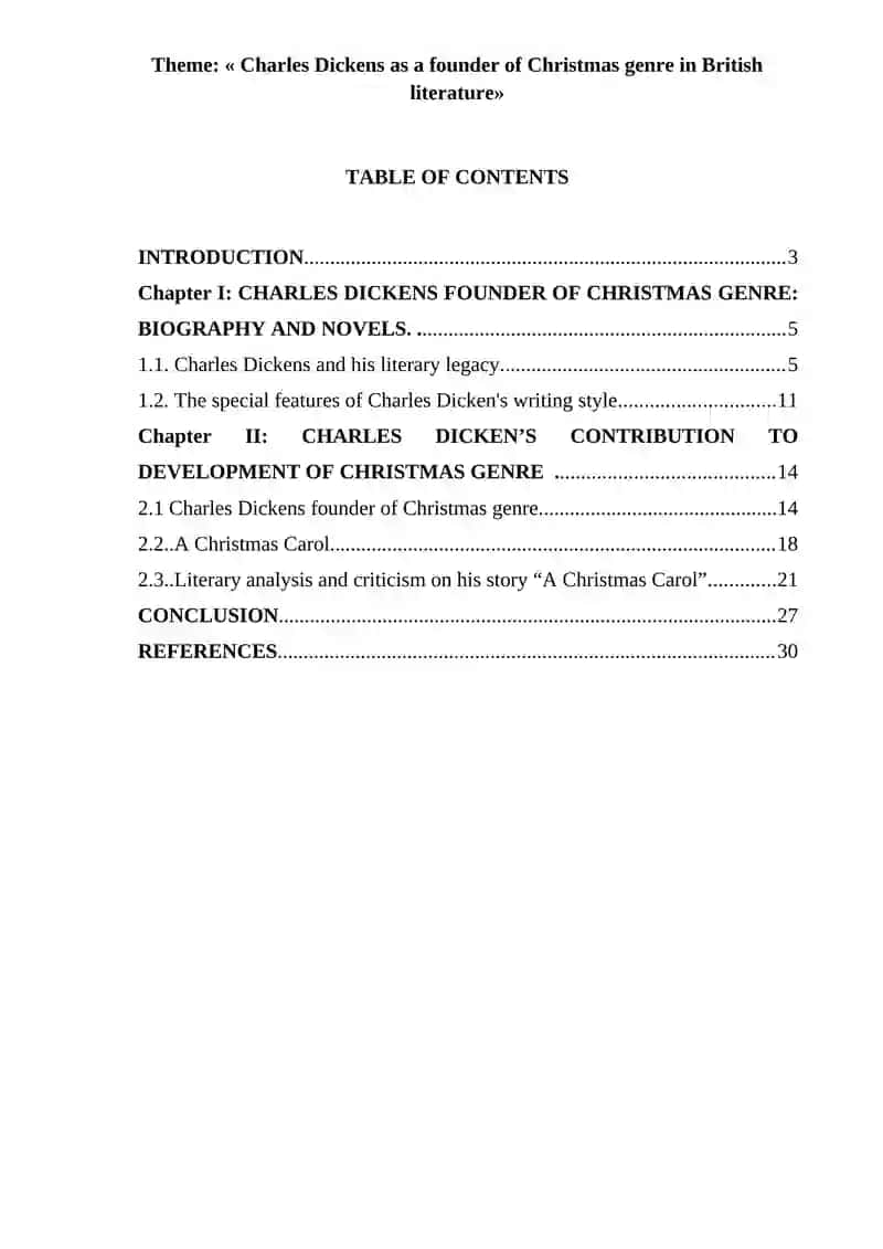 Charles Dickens as a founder of Christmas genre in British literature 2