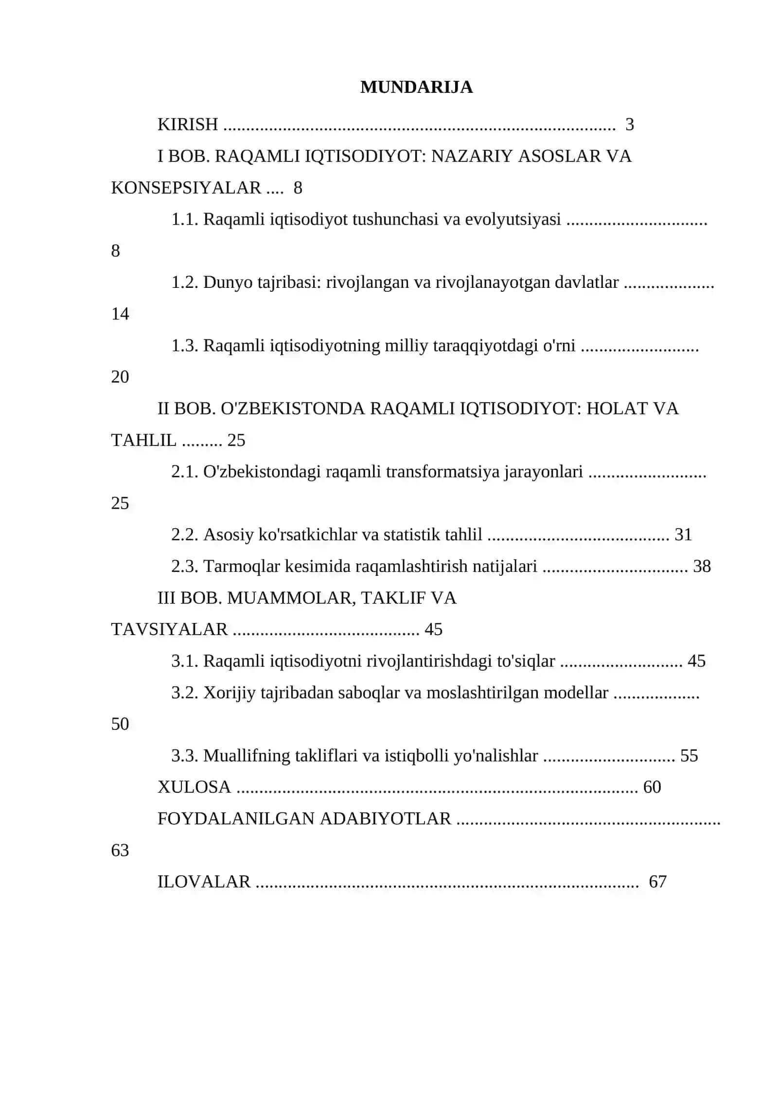 O'ZBEKISTONDA RAQAMLI IQTISODIYOTNI RIVOJLANTIRISH: HOLATI, MUAMMOLARI VA ISTIQBOLLARI 2