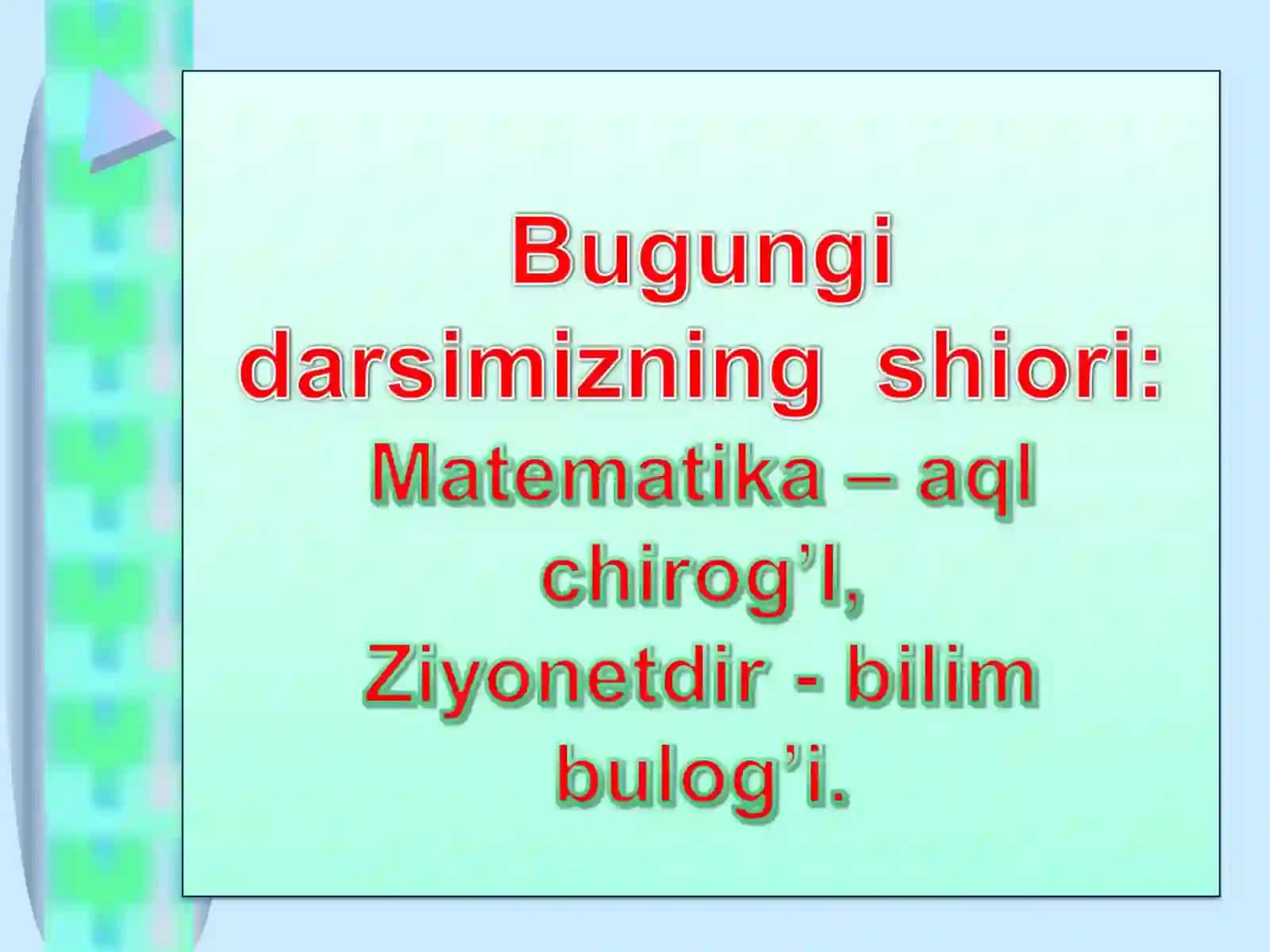 “-a, -a BURCHAKNING SINUSI, KOSINUSI, TANGENSI VA KOTANGENSI” 2