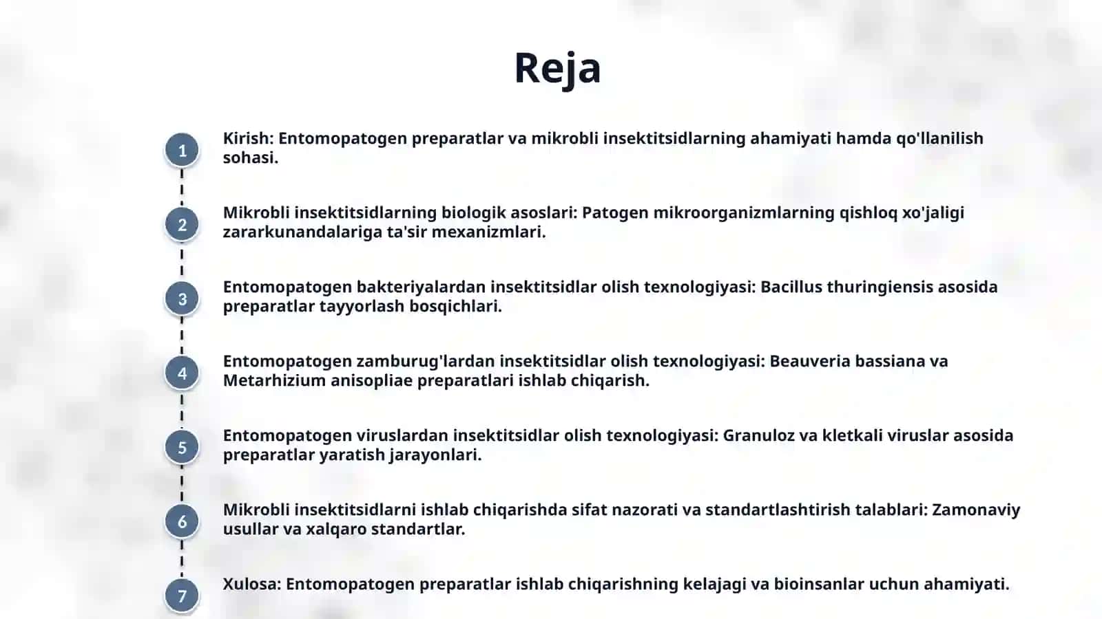 Entomopatogen preperatlar ishlab chiqarish texnologiyasi. Mikrobli
insektitsidlarni olish texnologiyasi 2