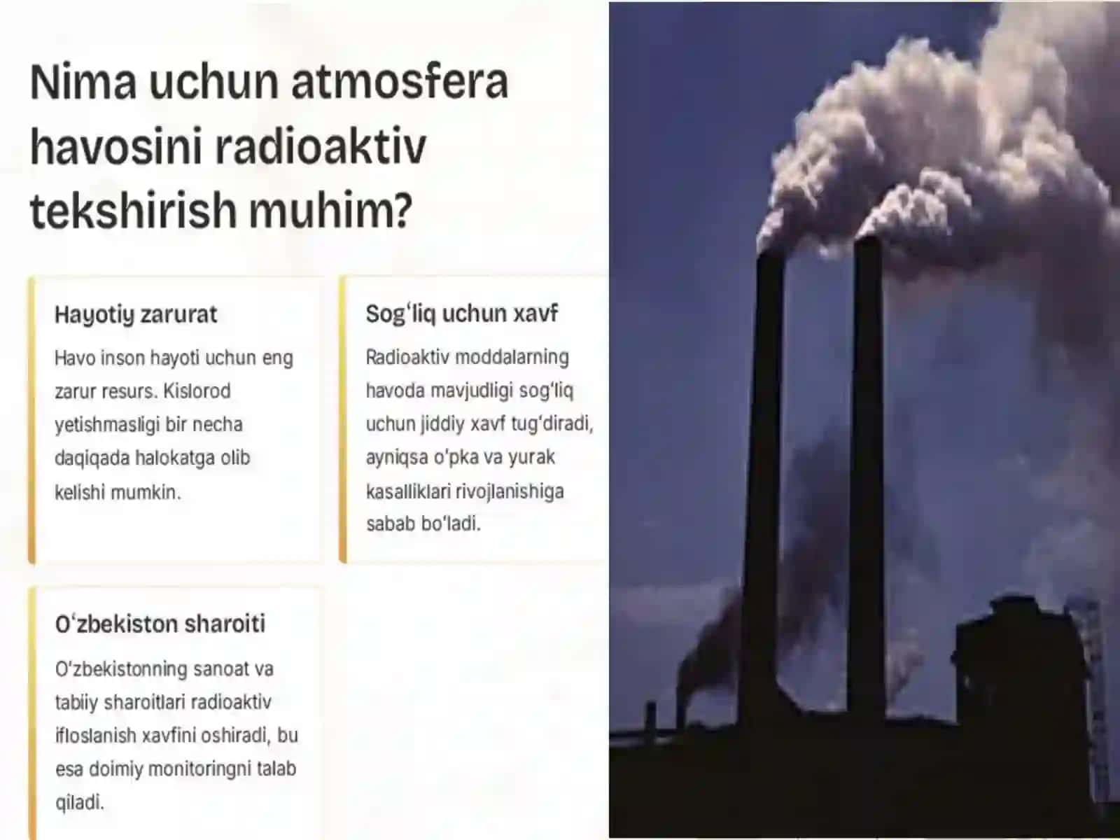 Atmosfera havosini radioaktiv tekshirish 2