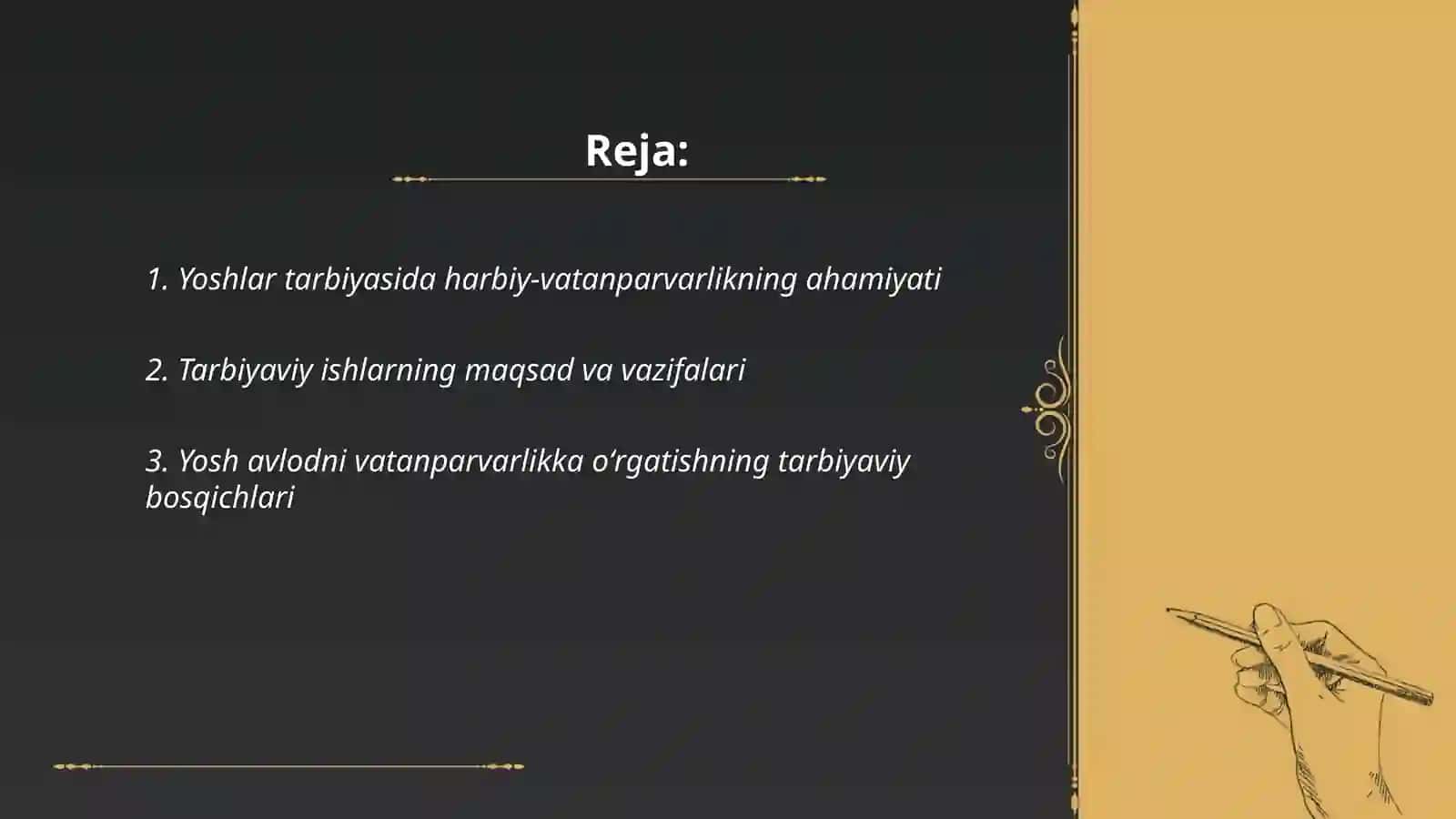 Yoshlarni harbiy-vatanparvarlik ruhida tarbiyalashning bosqichlari va yoʻnalishlari 2