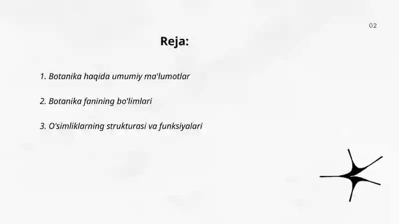 Botanika haqida umumiy ma'lumotlar 2