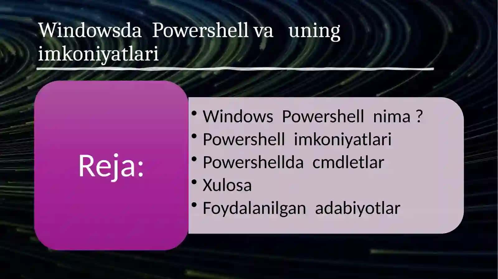 Windows Powershell 2