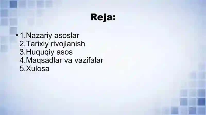 Oʻzbekistonda mulkni davlat tasarrufidan chiqarish va xususiylashtirishning nazariy asoslari 2