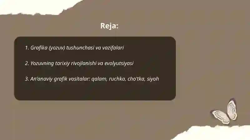 Grafika(yozuv) va grafik vositalar 2