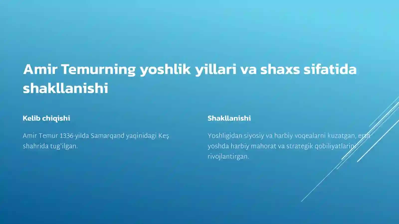 Amir Temur - Buyuk davlat arbobi va sarkarda 2