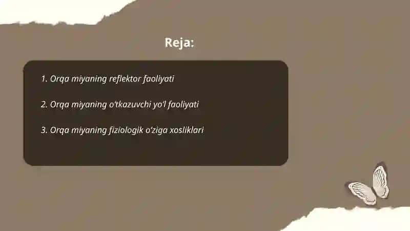 Orqa miyaning reflektor va oʻtkazuvchi yoʻl faoliyati, tekshirish usullari 2