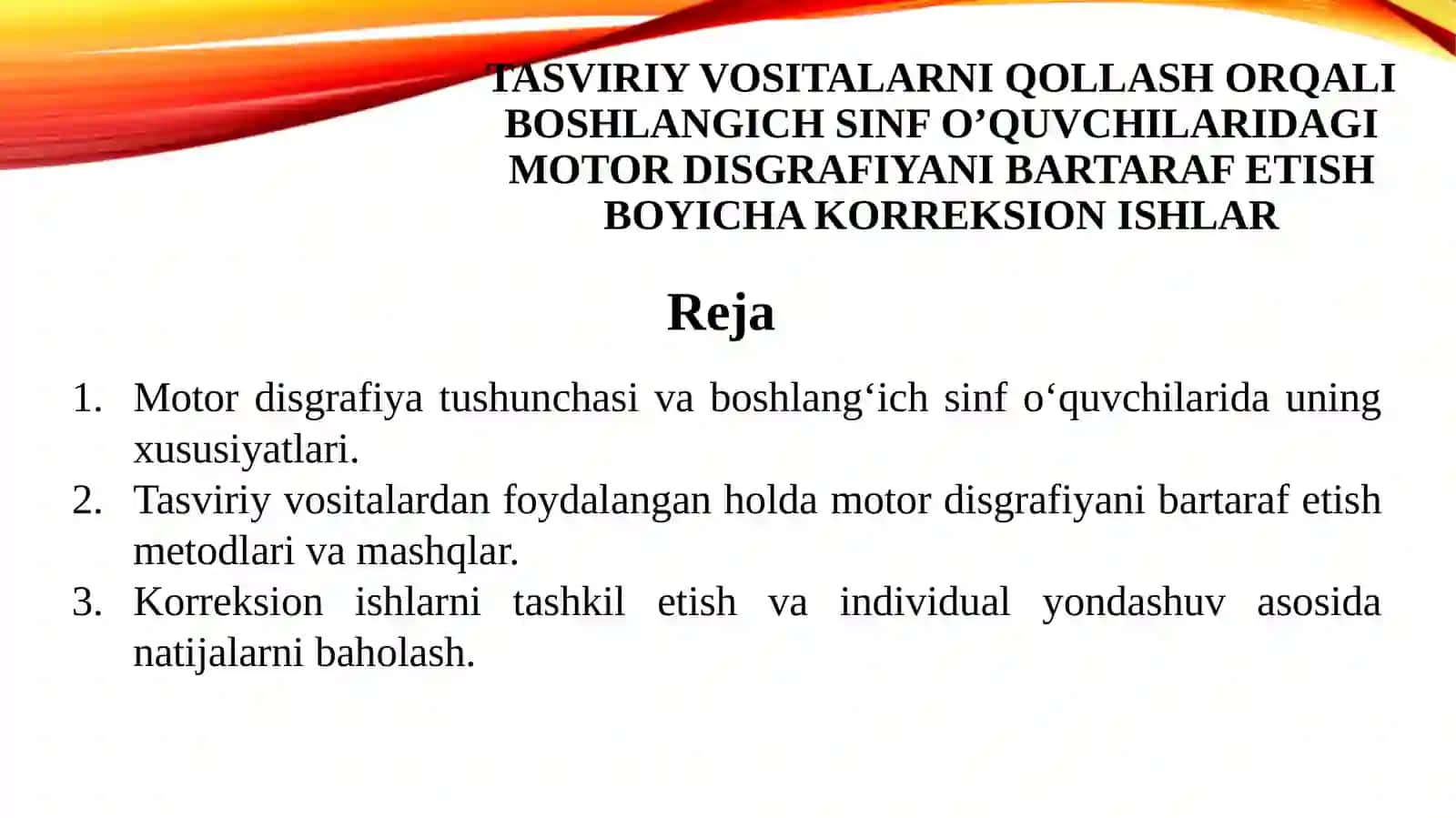 Logopediya fanidan tayyorlagan taqdimoti 2