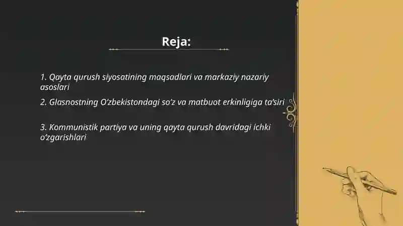 Qayta qurush yillarda ishtimoiy siyosiy vaziyat 2