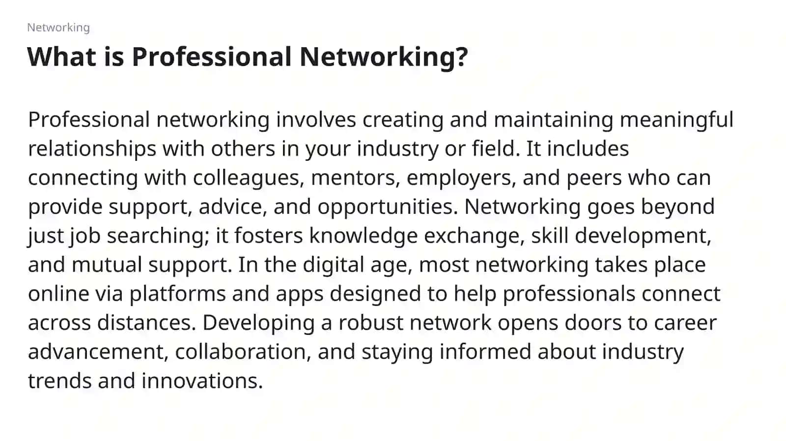 Professional Networking and Continuous Professional Development with Web Technologies 2