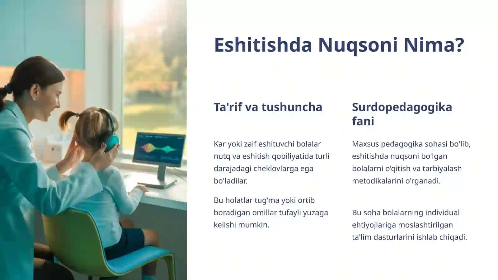 Eshitishda Nuqsoni Bo'lgan Bolalar: Ta'lim va Qo'llab-quvvatlash 2