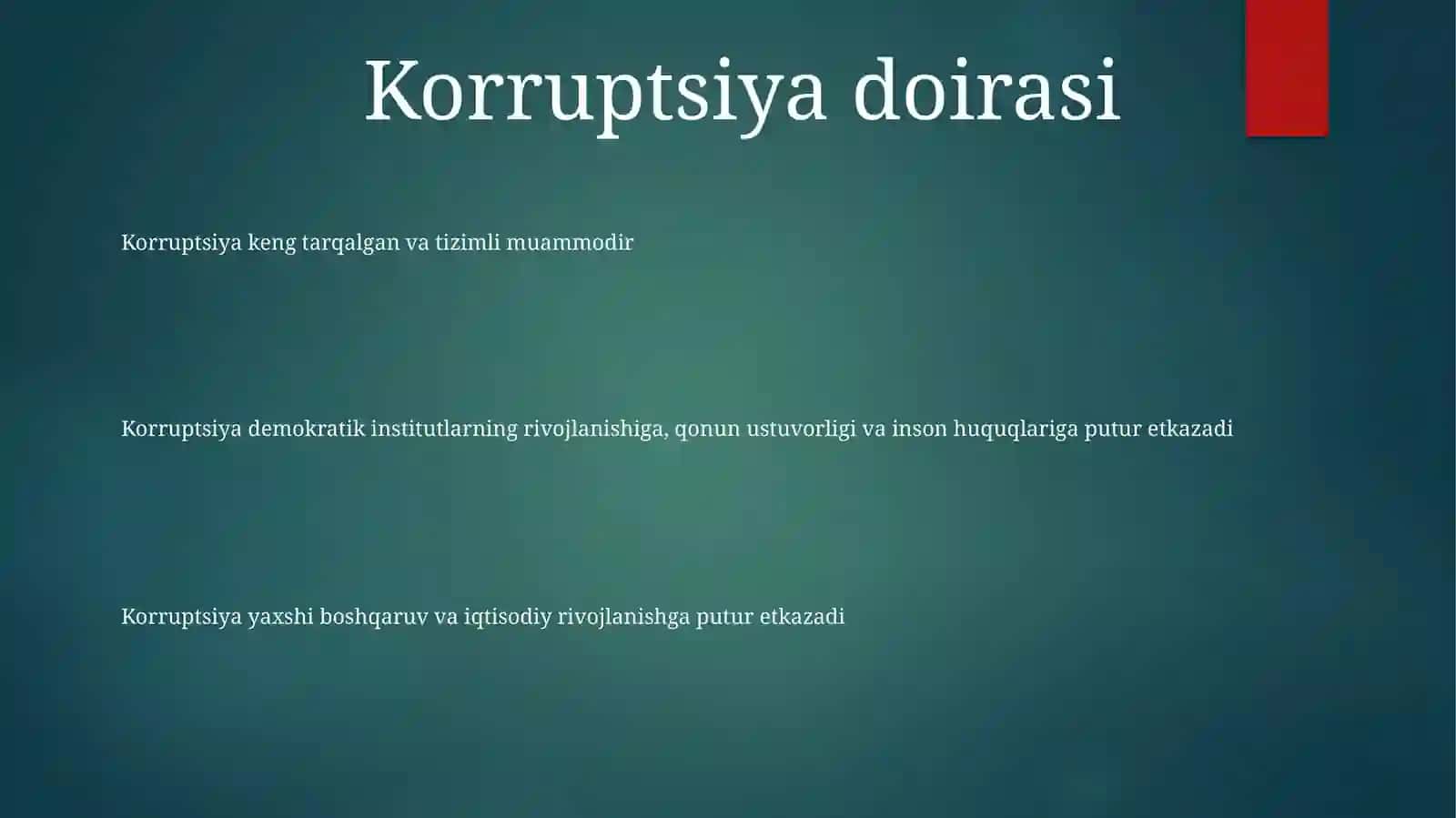 Karrupsiyaga Qarshi Kurash 2