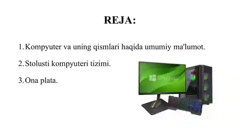Kompyuter va Tizim Platasining Asosiy Qismlari 2