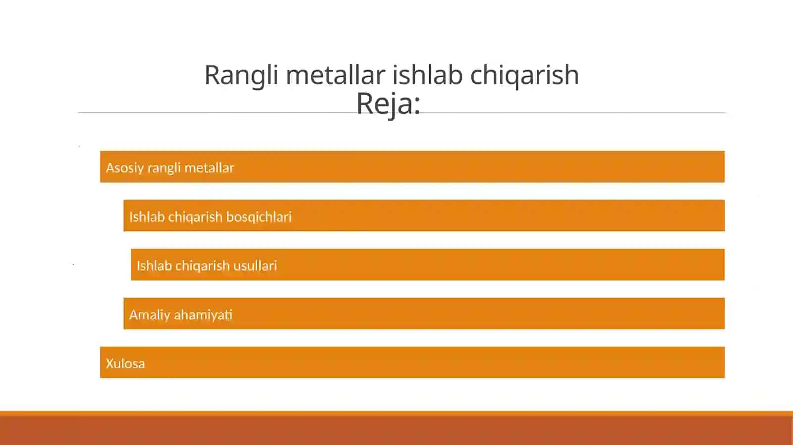 Quymakorlik texnologiyalari fanidan TAQDIMOTI 2