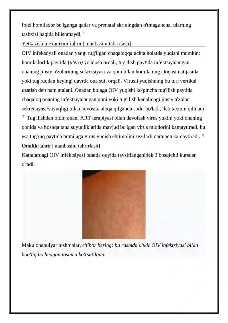 OIV/OITS Infeksiyasi 2