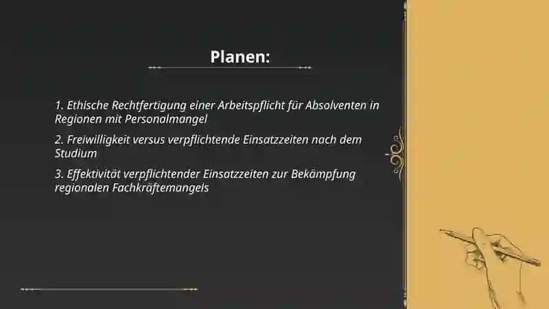 Ethische Rechtfertigung einer Arbeitspflicht für Absolventen in Regionen mit Personalmangel 2
