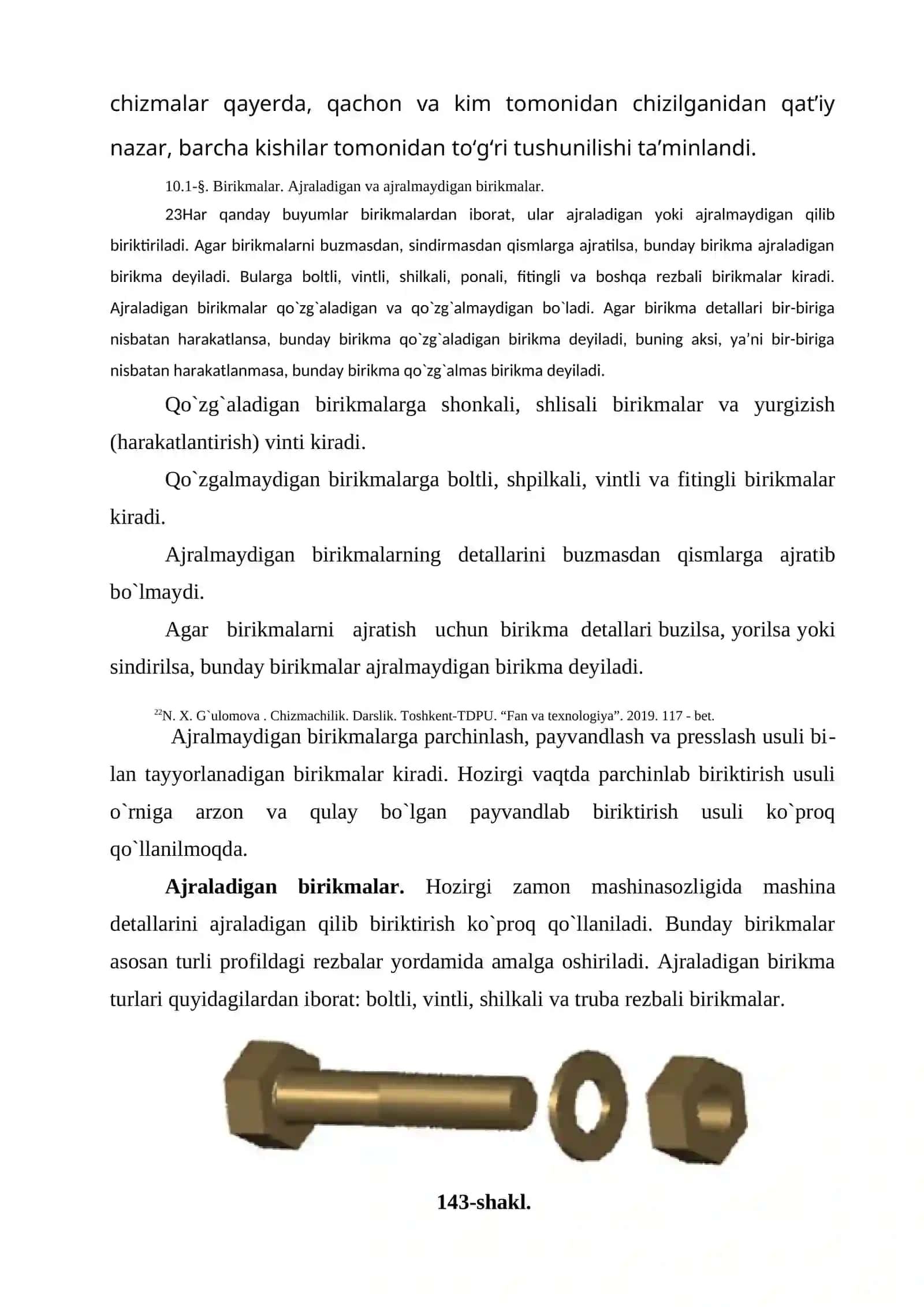 Mashinasozlik chizmashiligi 2