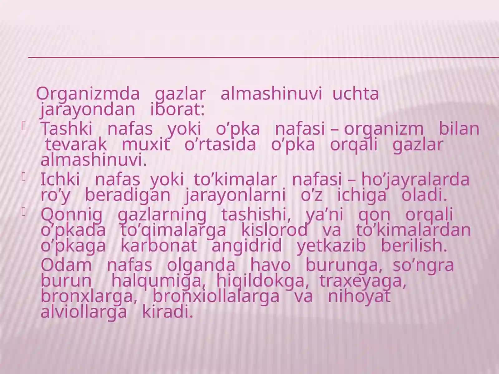 nafas olish tizimining patofiziologiyasi.Gipoksiyaturlari 2