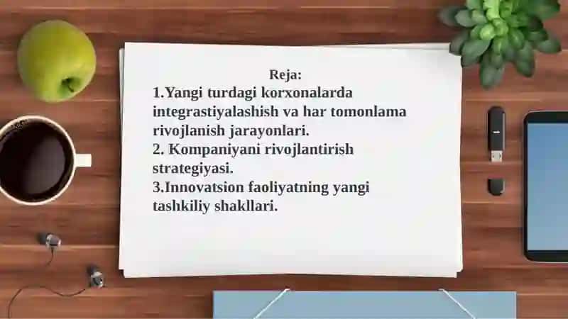 Innovatsion faoliyatning tashkiliyshakllari 2
