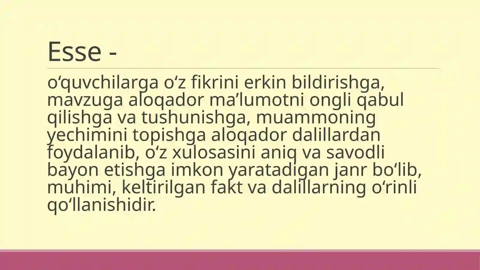 ESSE YOZISH BO‘YICHA USLUBIY TAVSIYALAR 2