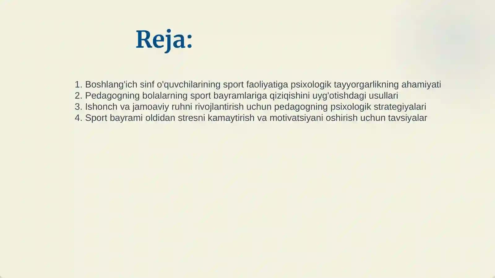Boshlang'ich sinf o'quvchilarini sport bayramlariga psixologik tayyorlashda pedagogning ro'li 2