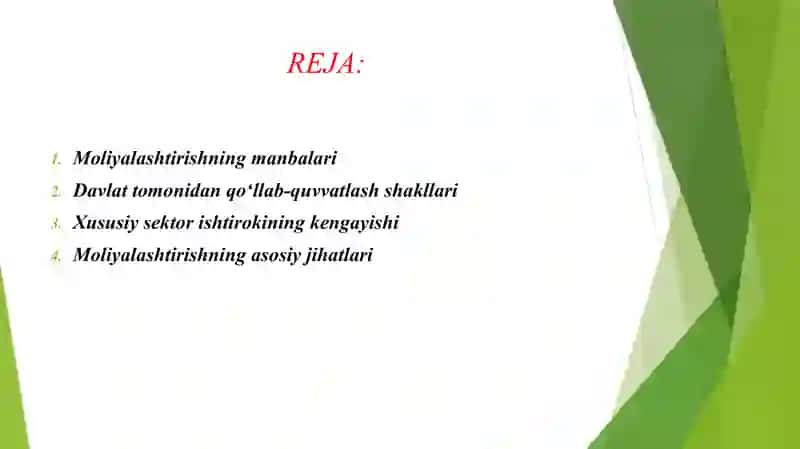 MADANIYAT VA SAN'AT SOHASINI MOLIYALASHTIRISHNING O'ZIGA XOS XUSUSIYATLARI 2
