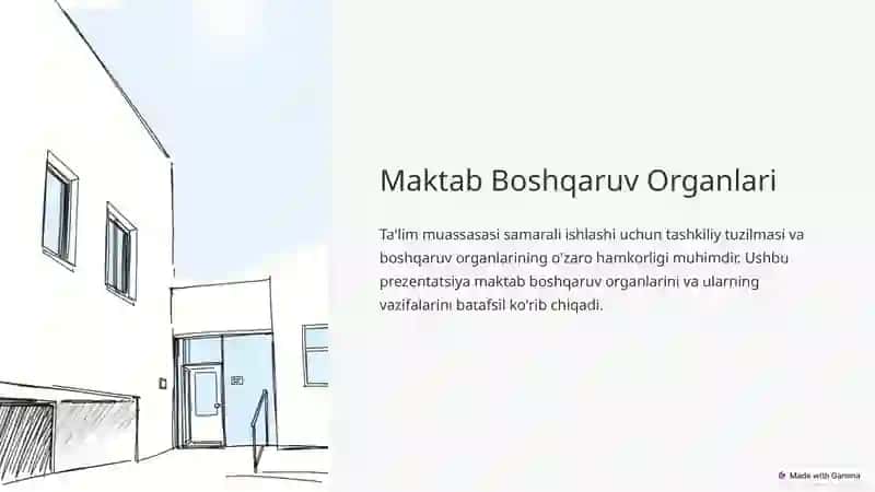 Maktabda Boshqaruv Organlari 2