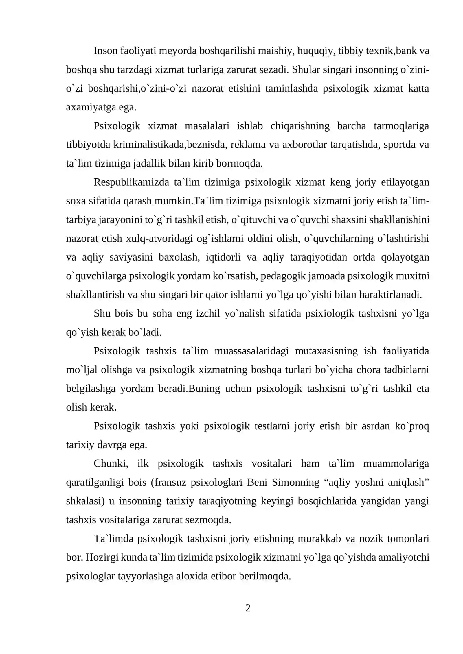 Amaliyotchi psixologning faoliyat sohalari 2