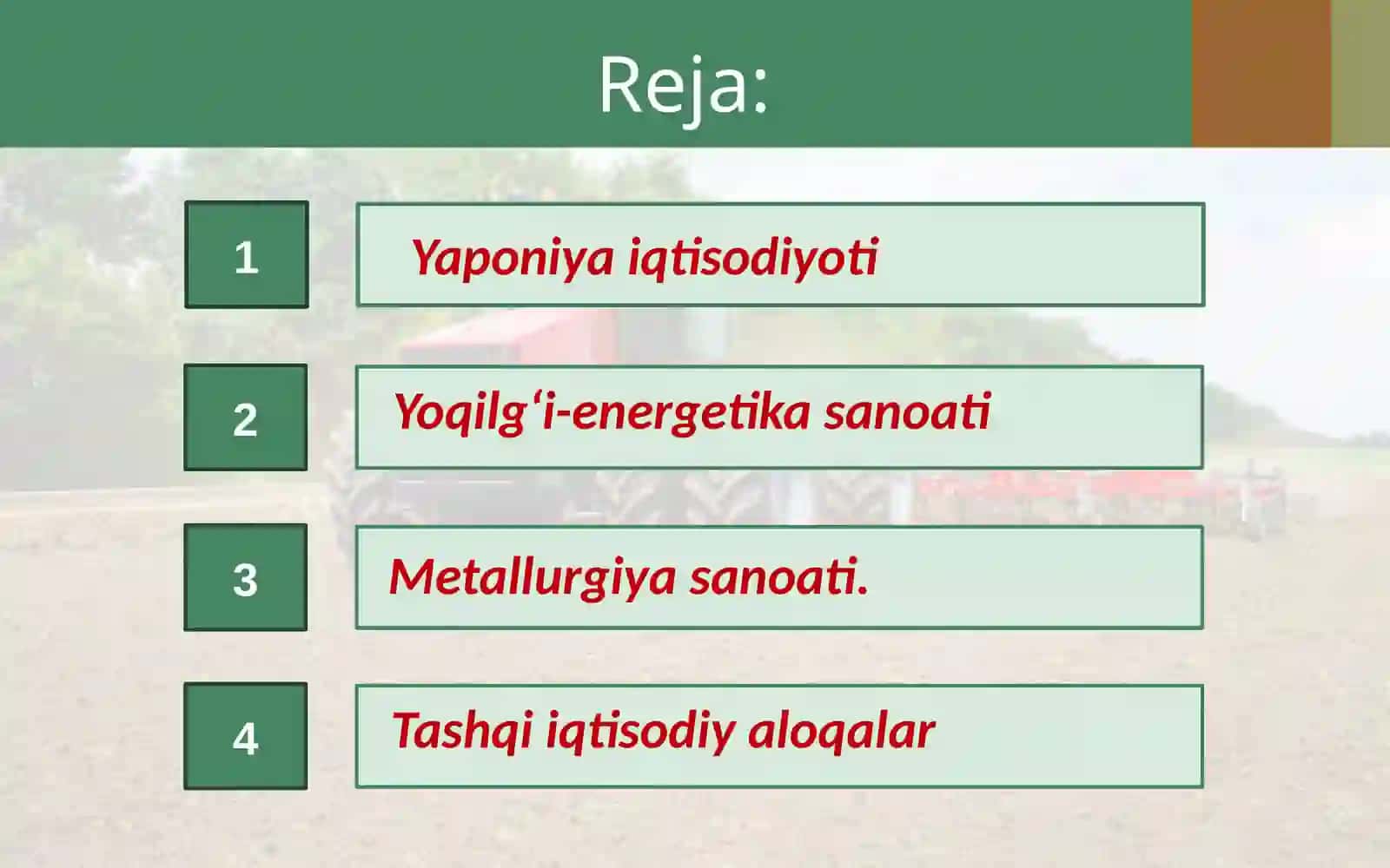 Yaponiya xo‘jaligi, transporti va tashqi iqtisodiy aloqalari,ichki tafovutlari 2