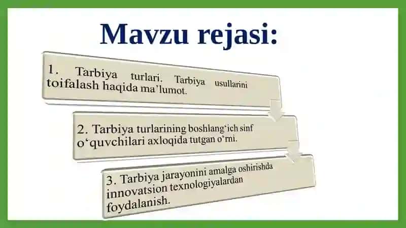 Sinf va maktabdan tashqari tarbiyaviy ishlar konsepsiyasi 2
