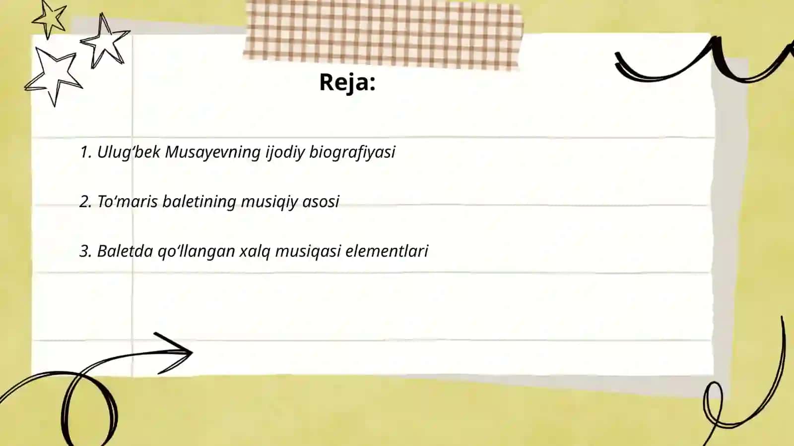 Ulugʻbek Musayevning Toʻmaris baleti 2