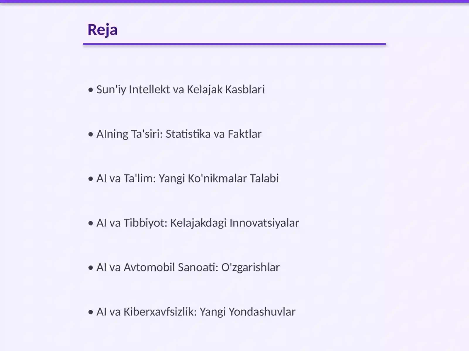 Kelajak kasblari va AI 2