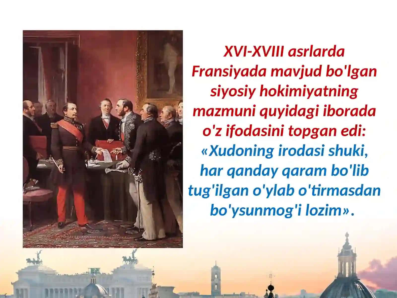 8-sinf Jahon tarixi fanidarsligi asosida 6-mavzu 2