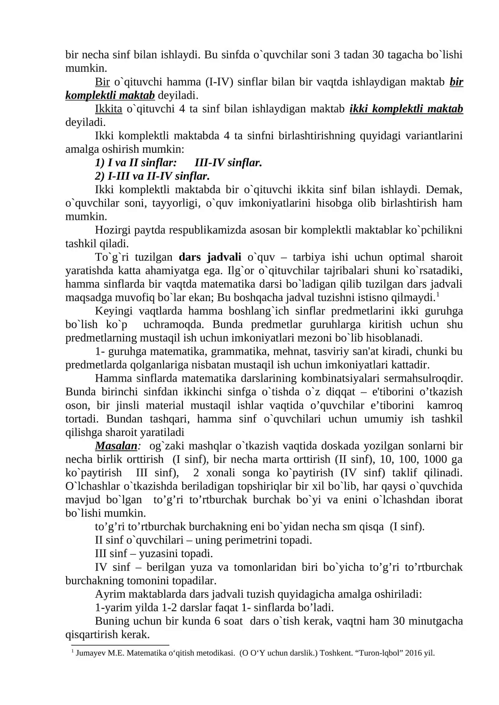 Oz komplektli maktablarda matematika o‘qitish xususiyatlari 2