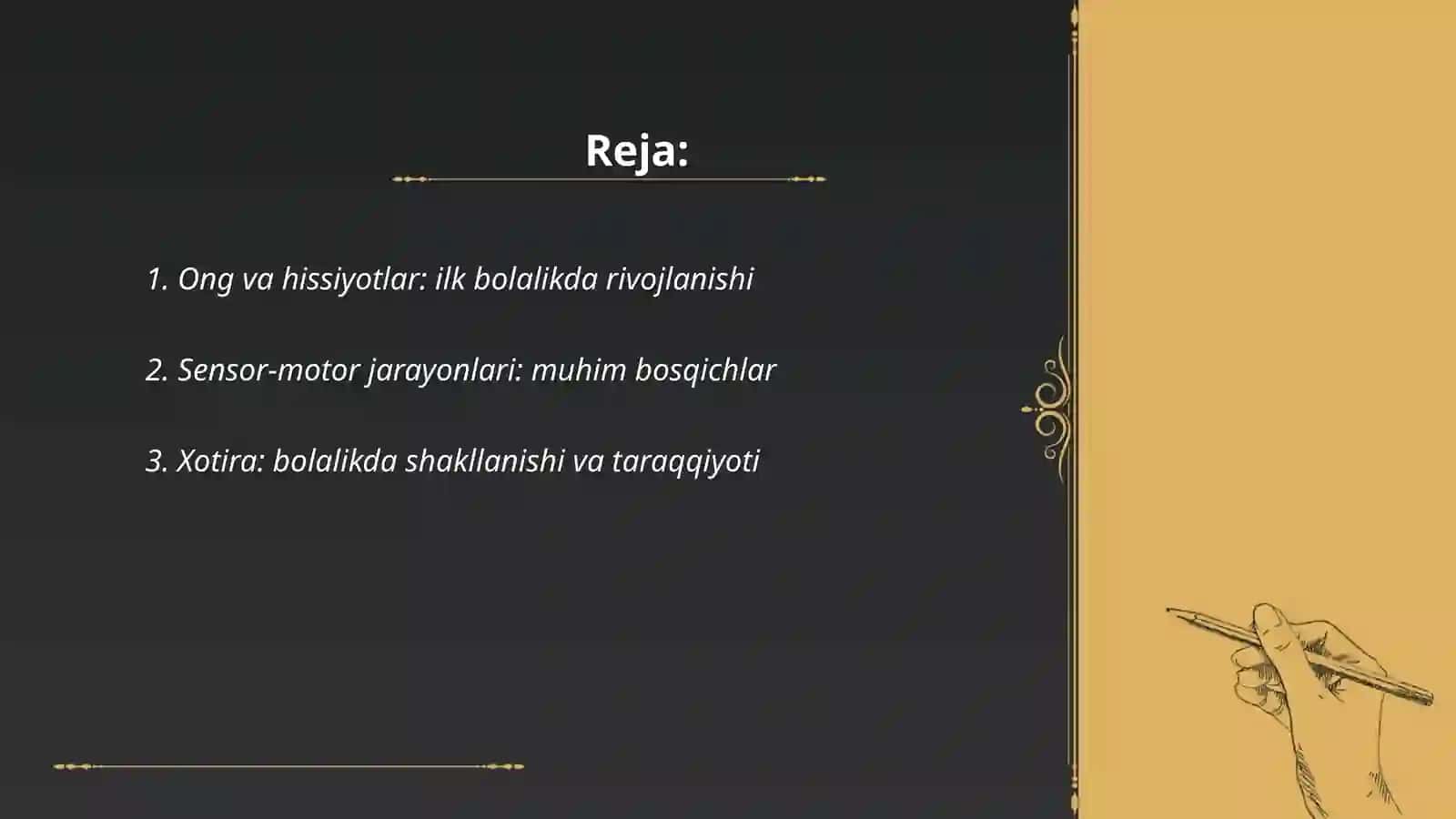 Ilk bolalik davrida kognitiv jarayonlar va nutqining rivojlanishi 2