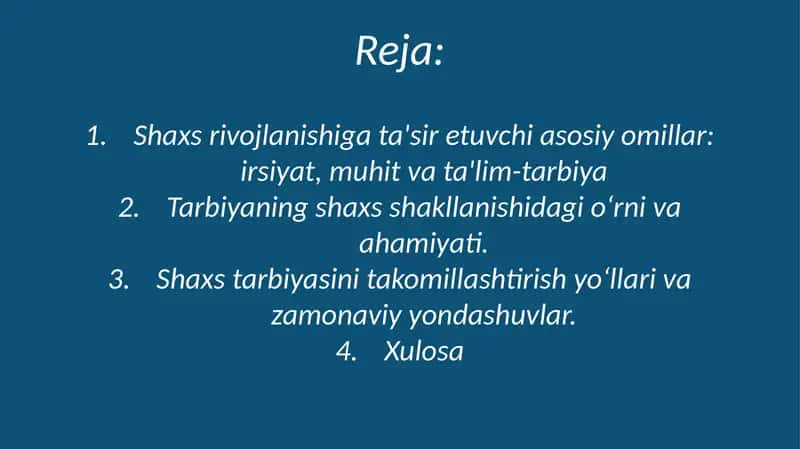 Bekturganova Marjan taqdimoti 2