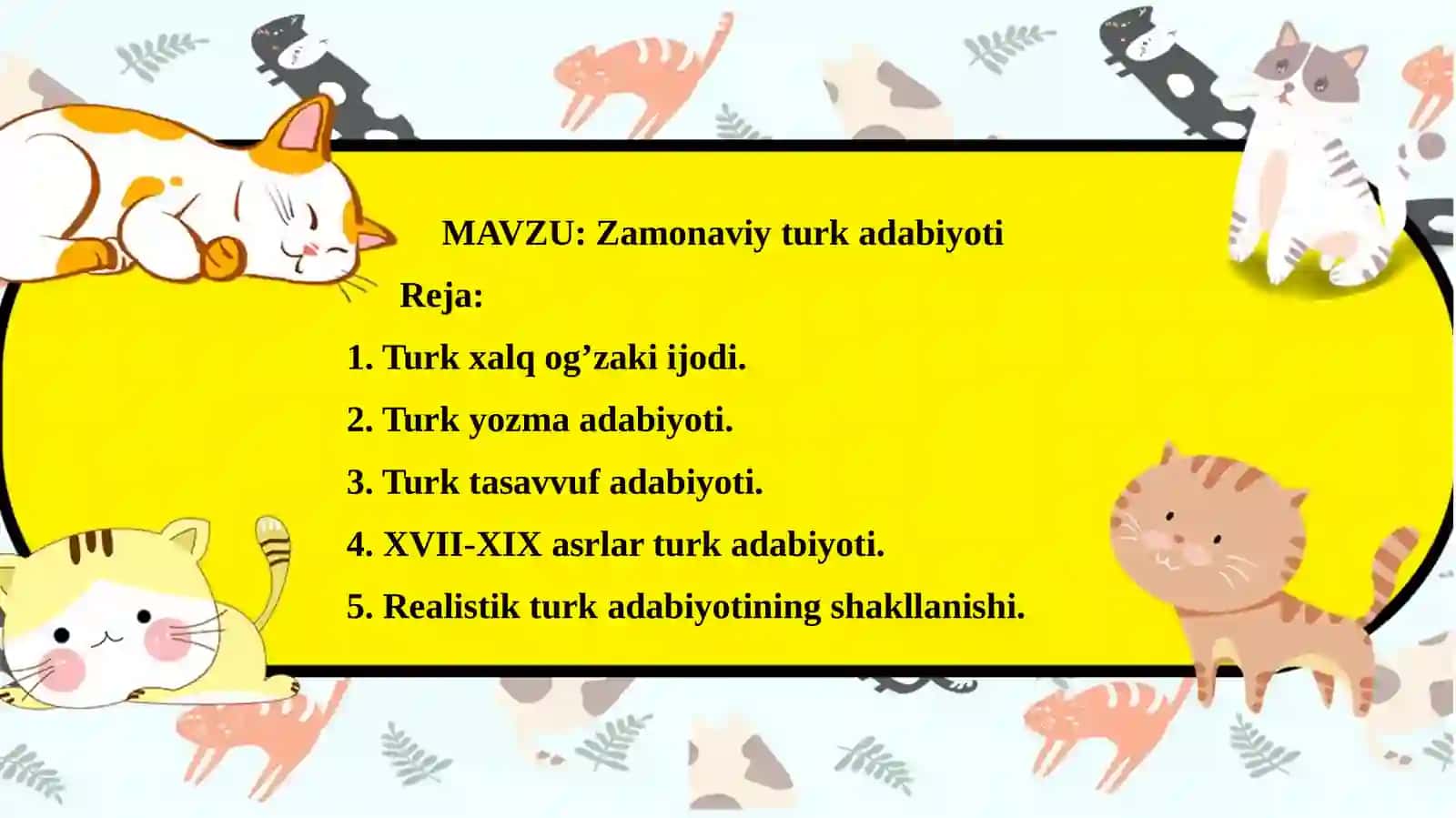 Zamonaviy turk adabiyoti 2
