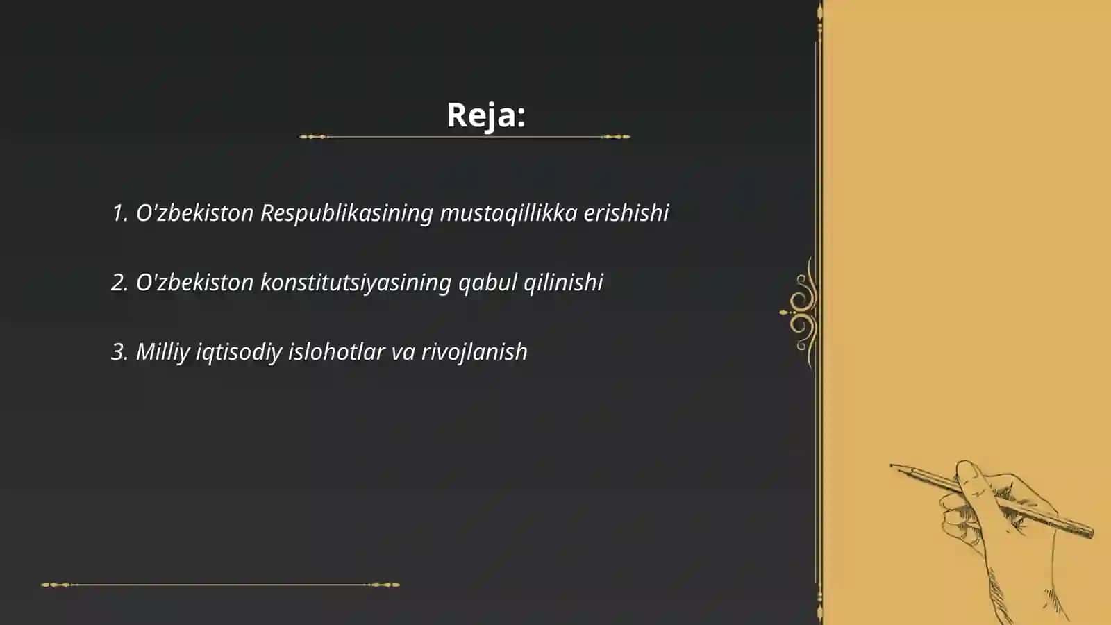 O'zbekistoning eng yangi tarixi 2