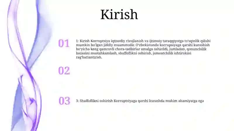 Korrupsiyaga Qarshi Kurashish Chora Tadbirlar 2