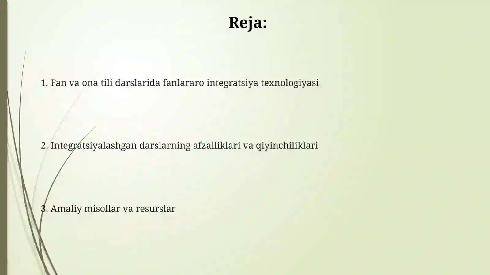 Boshlang'ich sinf tabiiy fanlar va ona tili darslarida fanlararo integratsiyalash texnologiyasi 2