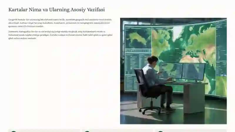 Geografik Kartalarning Xususiyatlari va Ularning Tasnifi 2