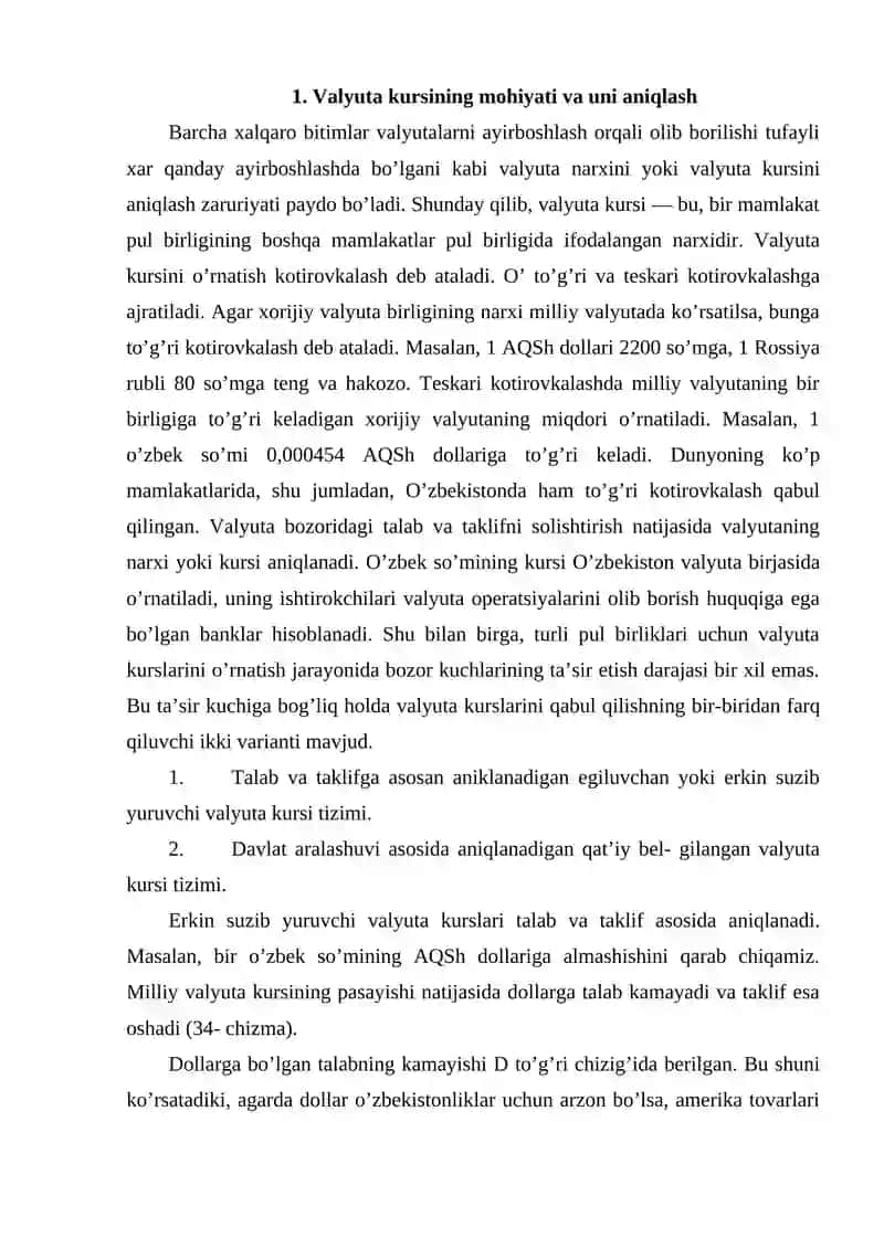Valyuta kursi 2