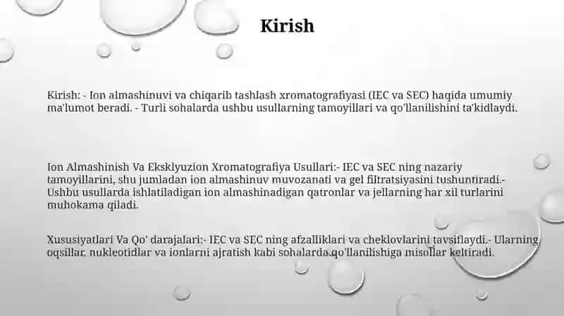 Ion Almashinish Va Eksklyuzion Xromatografiya Usullari 2