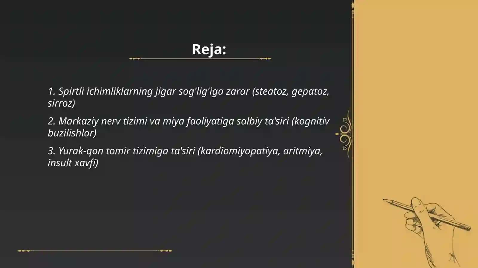 Spirtli ichimliklarning inson uchun zarari 2
