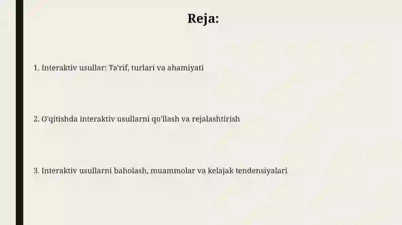 Interaktiv usullar: Ta'rif va turlari 2
